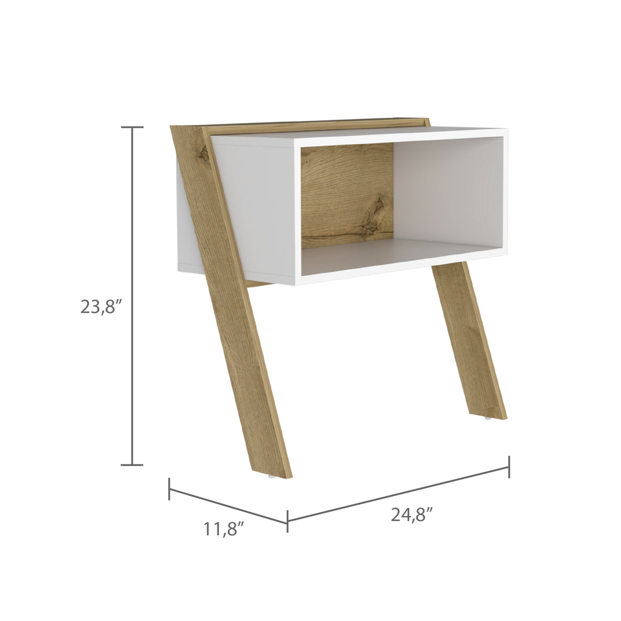 Mesa de Noche Aira Duna 63x30.6cm con Un Compartimiento - Mesas de Noche | Bylmo