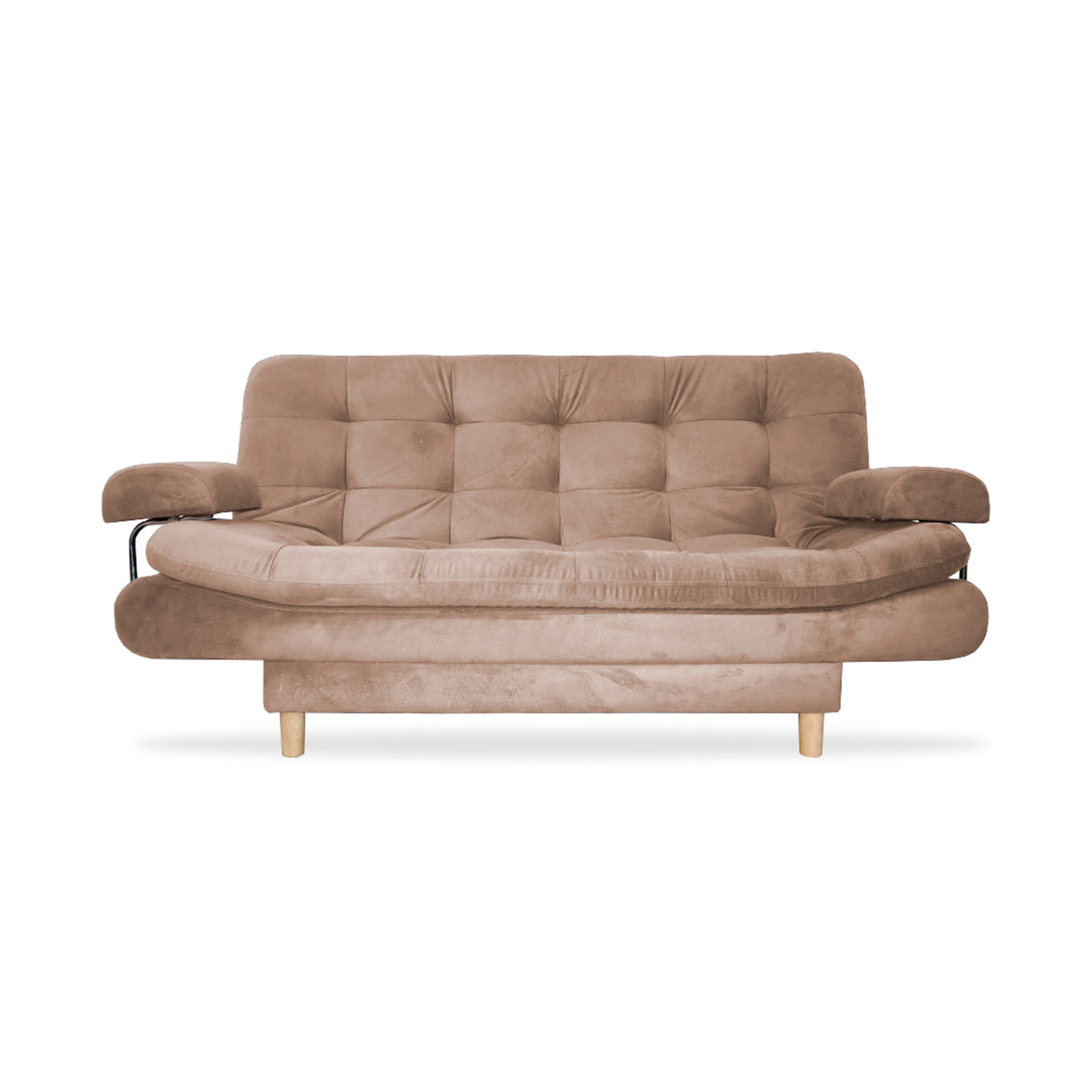 Sofá Cama Keller Camel 175x90cm con Dos Cojines - Sofas y Poltronas | Bylmo