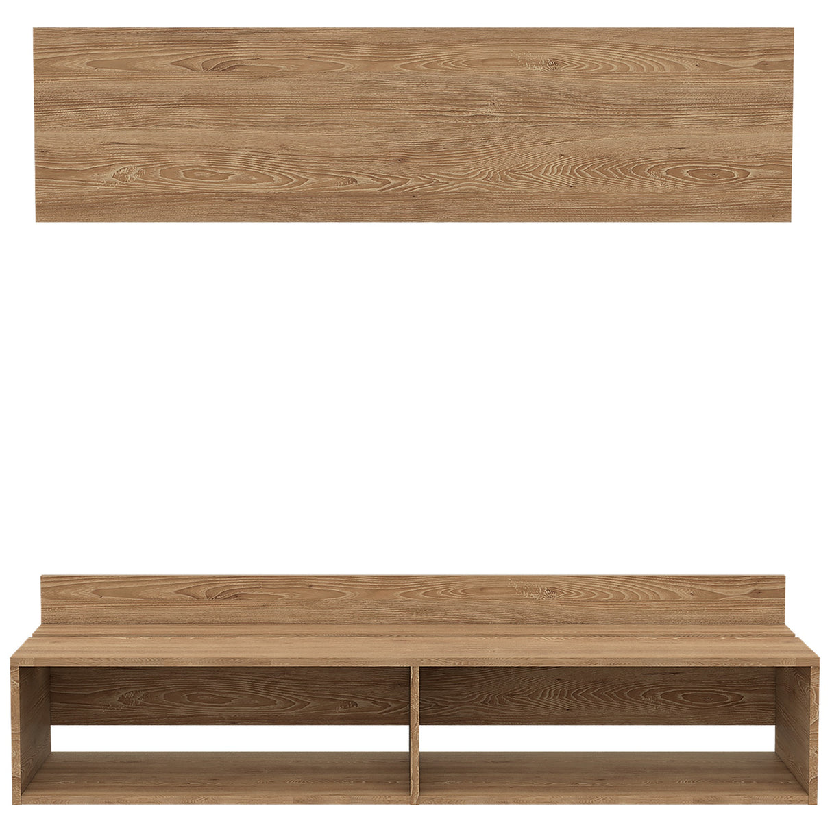 Panel de TV Ravena Miel 137.7x134.6cm Para TV hasta 60 Pulgadas - Muebles de TV | Bylmo