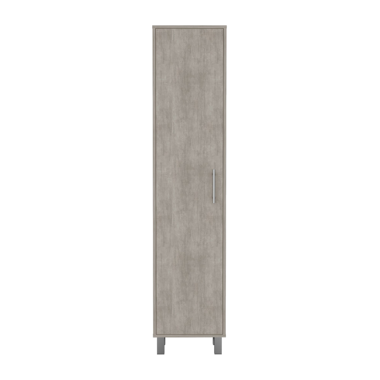 Organizador de Aseo Laska Cemento 40x180cm con Una Puerta - Muebles de Aseo y Ropas | Bylmo