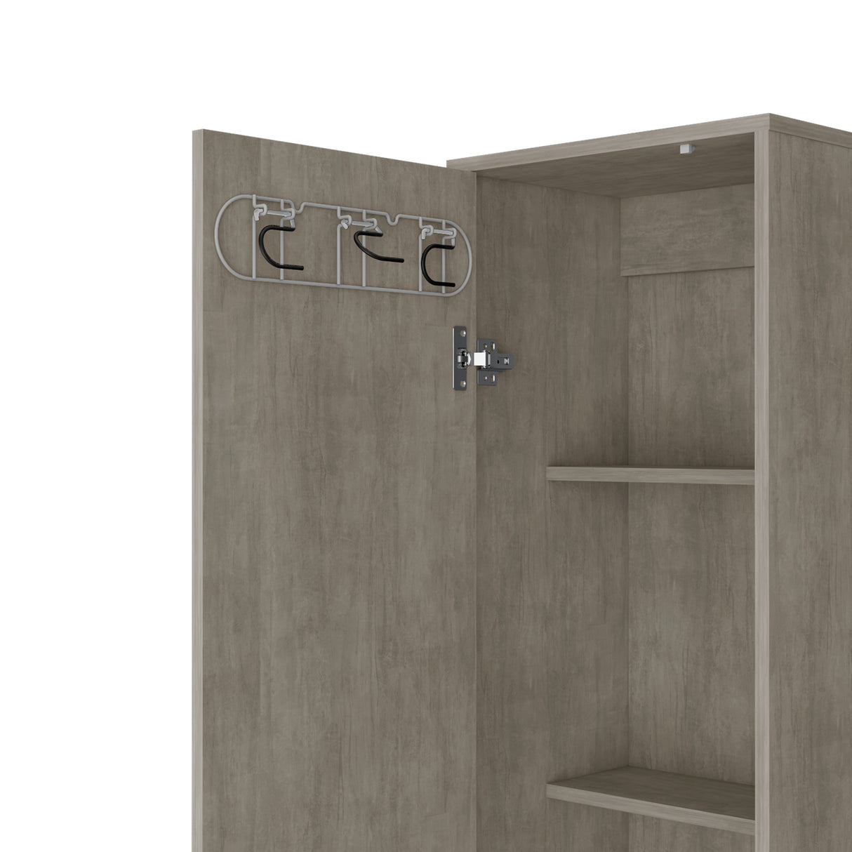 Organizador de Aseo Laska Cemento 40x180cm con Una Puerta - Muebles de Aseo y Ropas | Bylmo