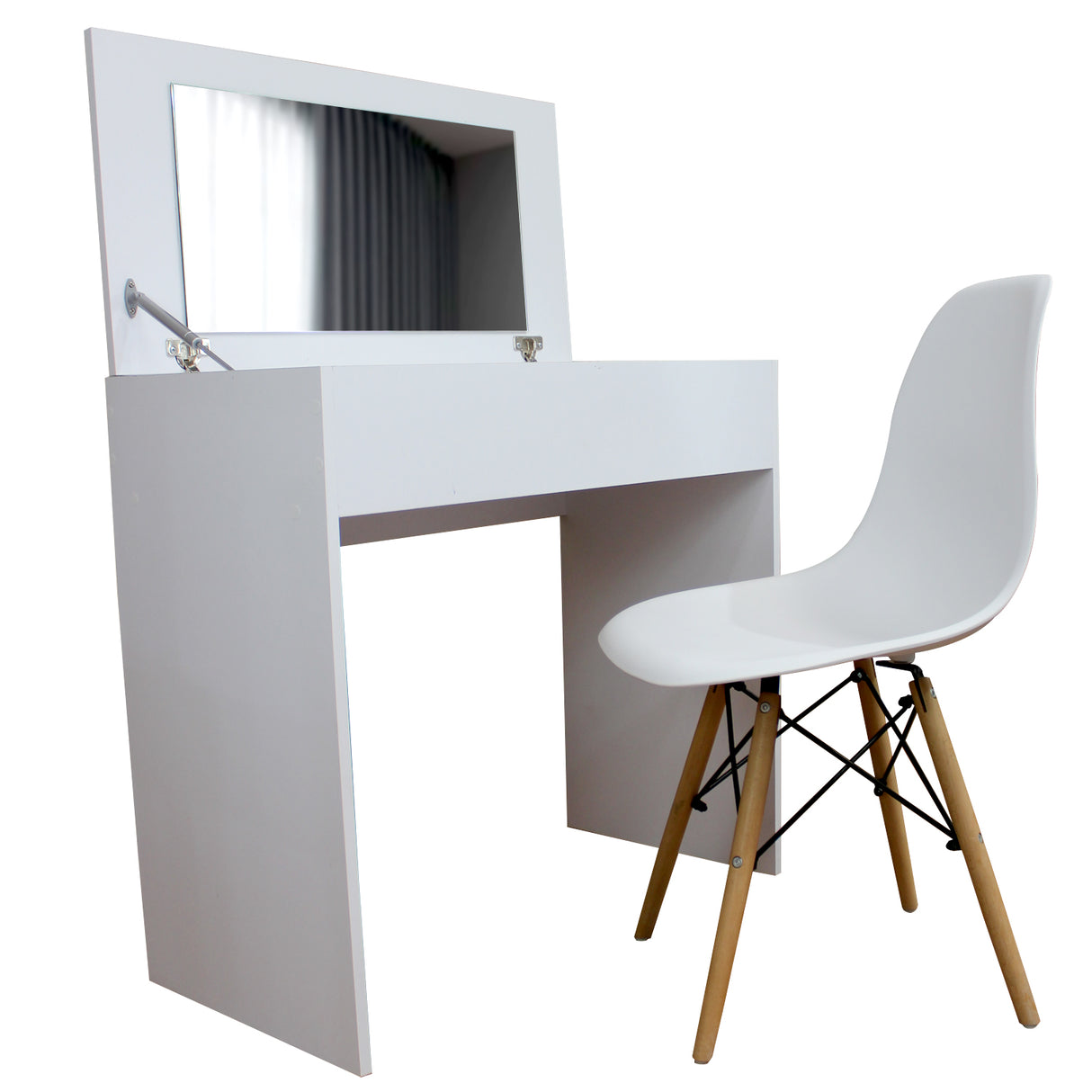 Tocador Blanco 76x80cm Sin Sillas - Tocadores | Bylmo