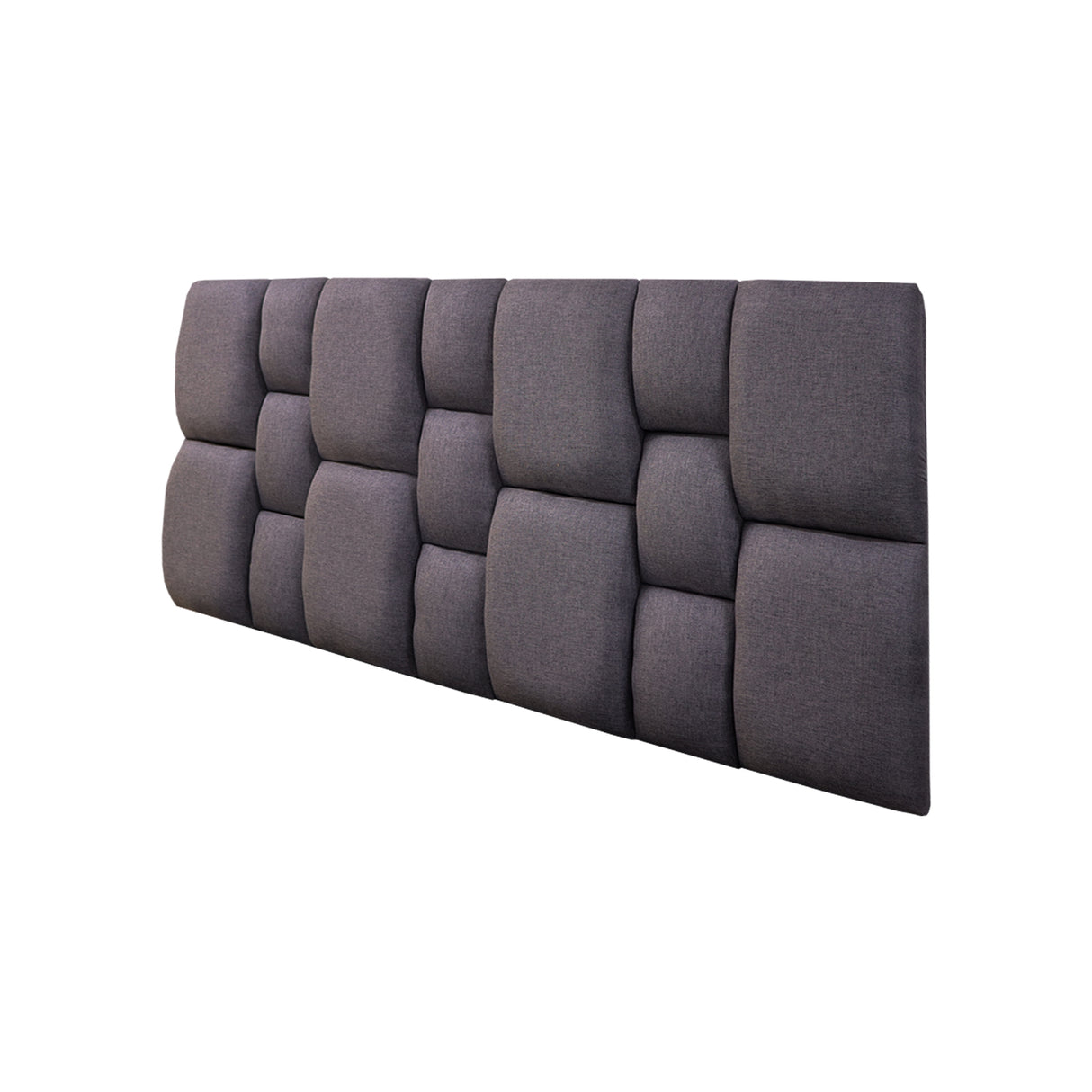 Cabecero Flotante Kramer Gris Oscuro 100x60cm Para Cama Sencilla - Cabeceros | Bylmo