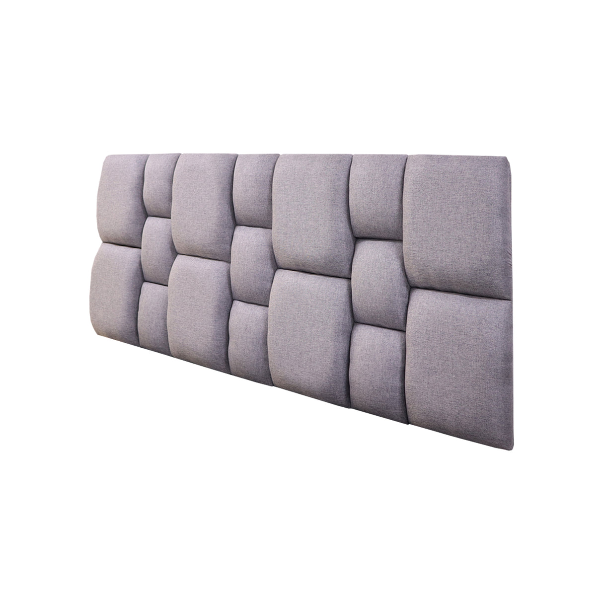 Cabecero Flotante Kramer Gris Claro 140x60cm Para Cama Doble - Cabeceros | Bylmo