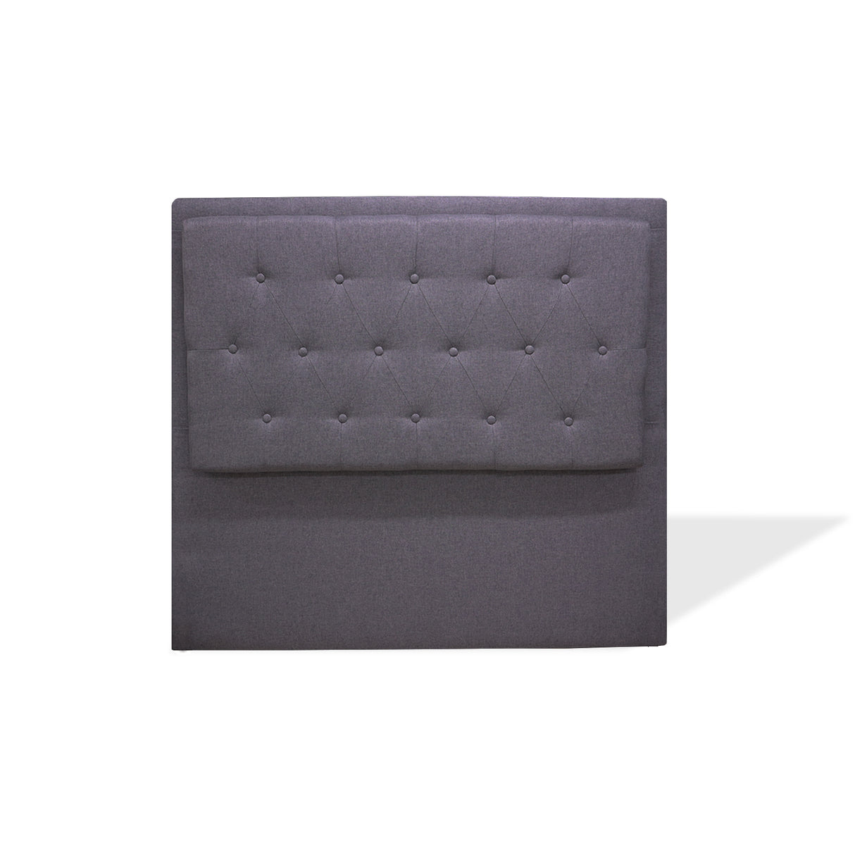 Cabecero de Piso Kaser Gris Oscuro 100x110cm Para Cama Sencilla - Cabeceros | Bylmo