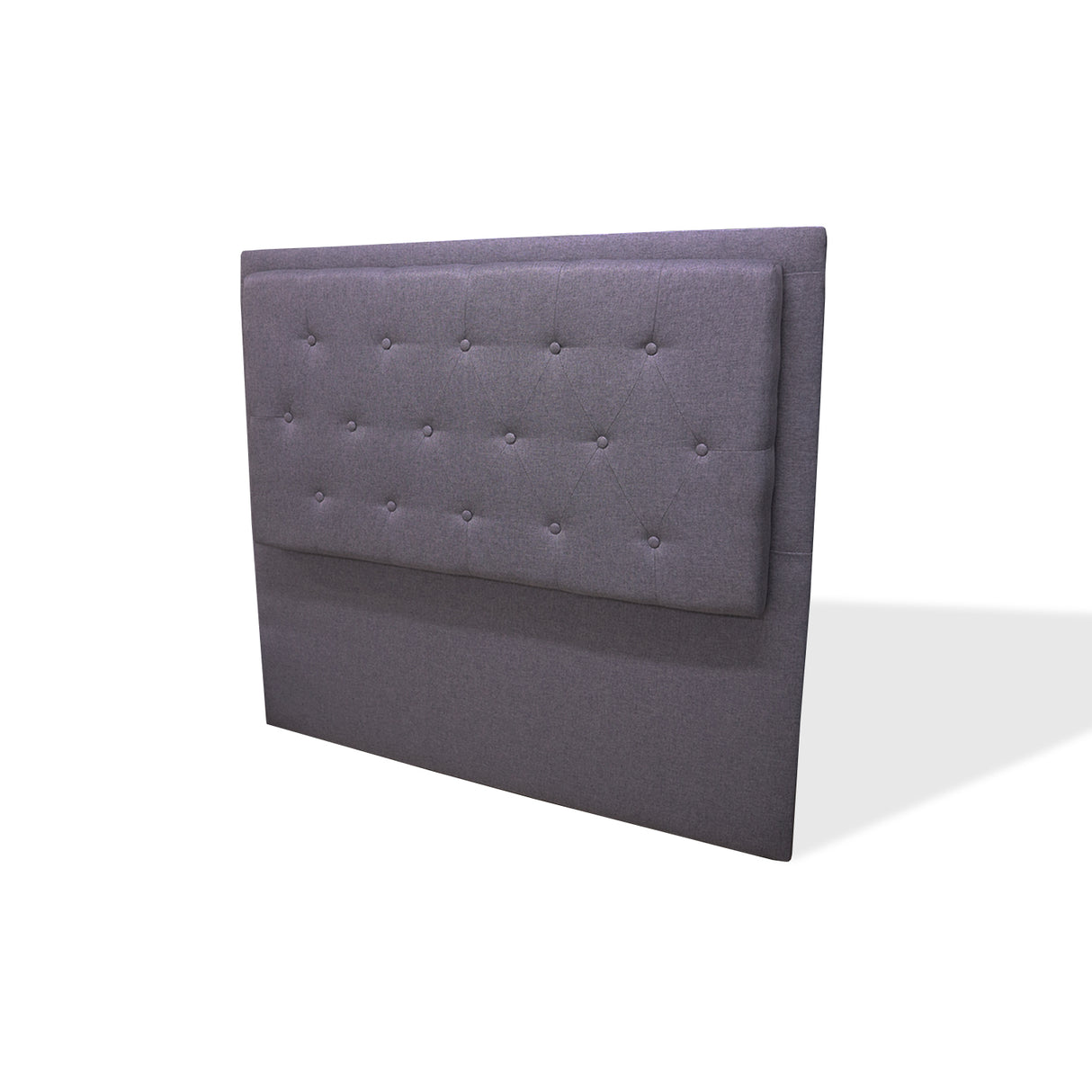 Cabecero de Piso Kaser Gris Oscuro 100x110cm Para Cama Sencilla - Cabeceros | Bylmo