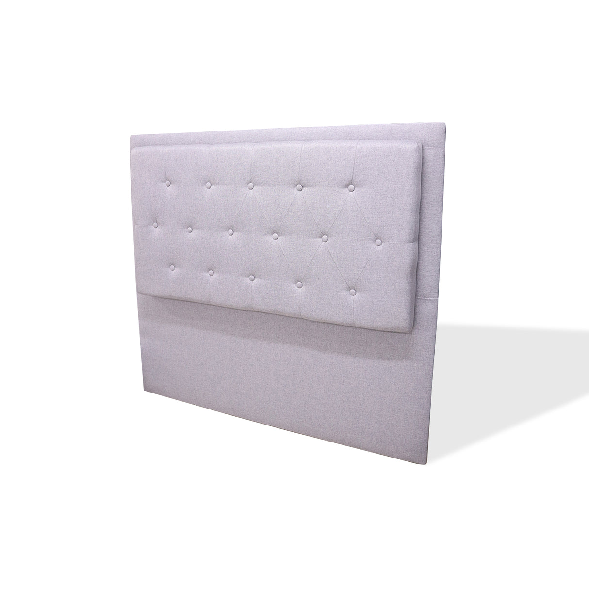 Cabecero de Piso Kaser Gris Claro 120x110cm Para Cama Semidoble - Cabeceros | Bylmo