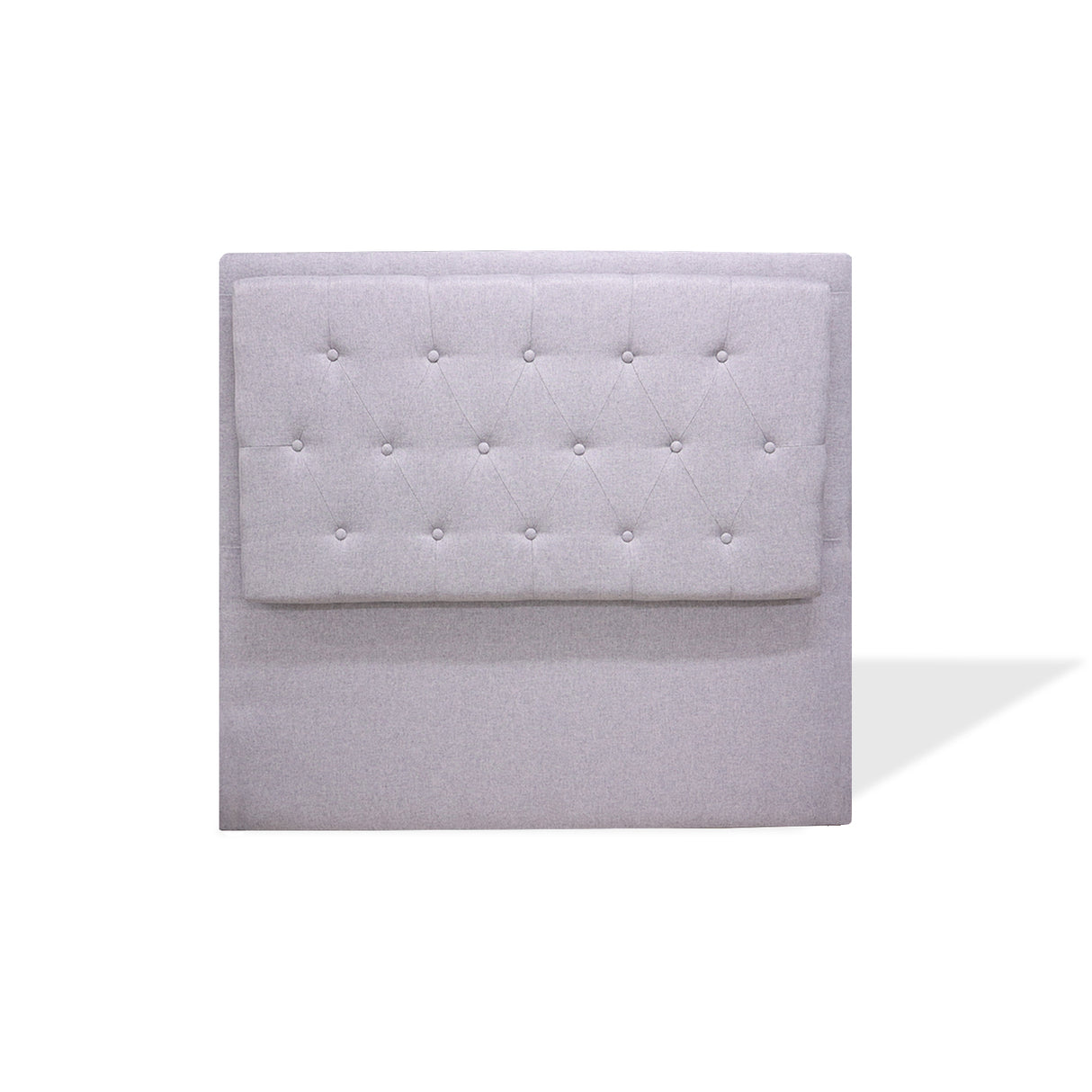 Cabecero de Piso Kaser Gris Claro 140x110cm Para Cama Doble - Cabeceros | Bylmo