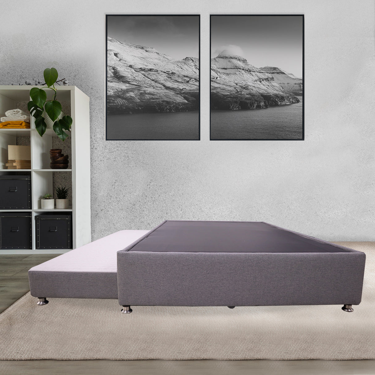 Cama Tarima Zehnder Gris Oscuro 140x190cm Doble - Camas | Bylmo
