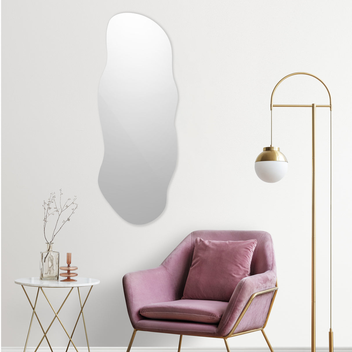 Espejo Picasso Asimétrico 50x160cm Sin Marco - Espejos Decorativos | Bylmo