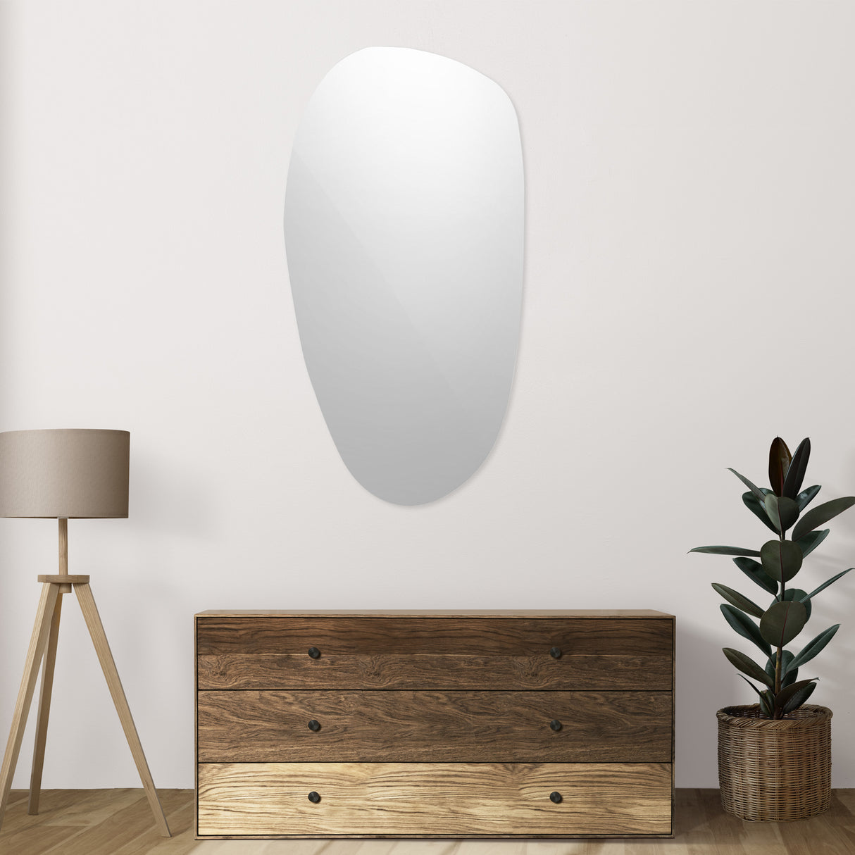 Espejo Monaco Asimétrico 70x150cm Sin Marco - Espejos Decorativos | Bylmo