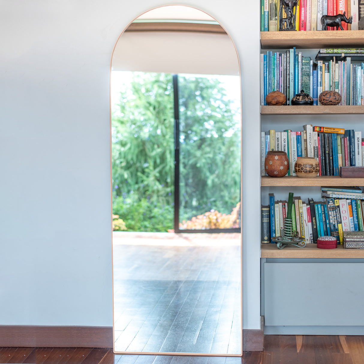 Espejo Ibiza Arco Superior Cobre 70x170cm con Marco Metálico - Espejos Decorativos | Bylmo