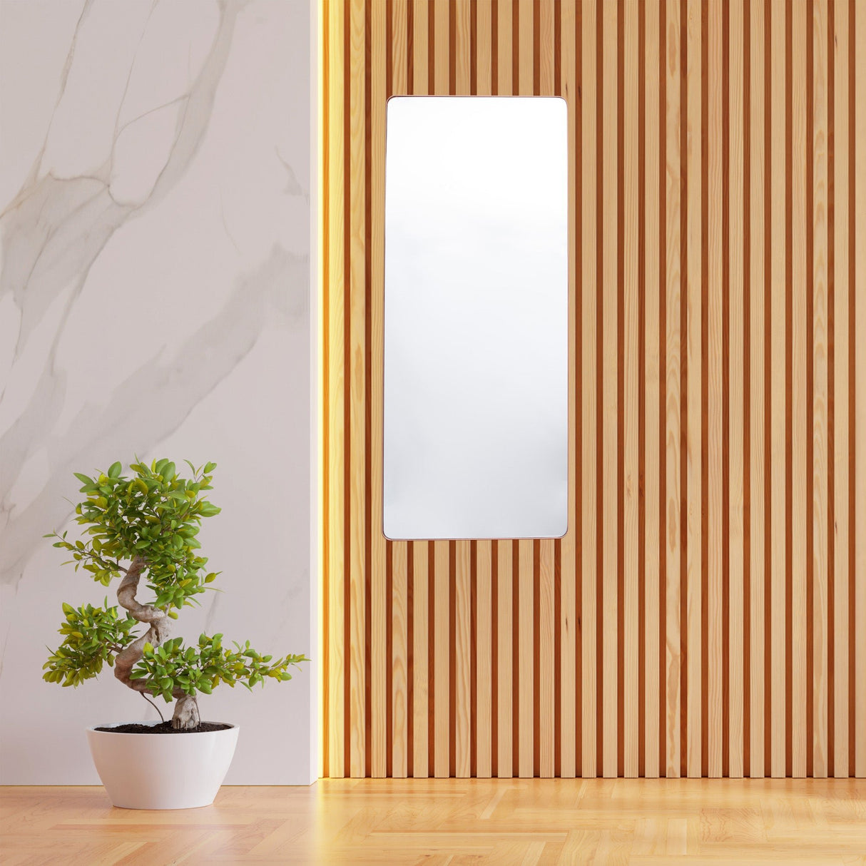 Espejo Salamanca Rectangular Cobre 50x150cm con Marco Metálico - Espejos Decorativos | Bylmo