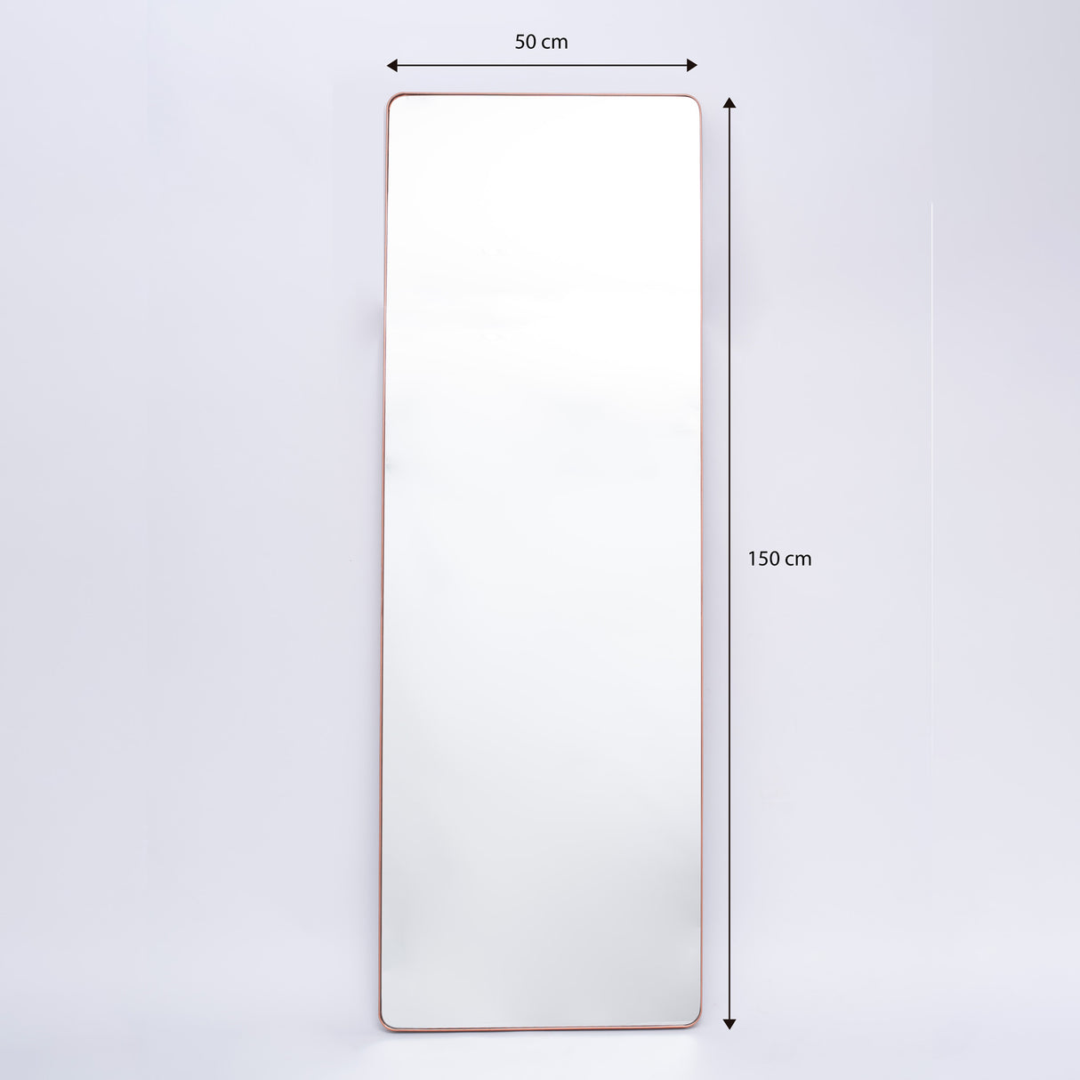 Espejo Salamanca Rectangular Cobre 50x150cm con Marco Metálico - Espejos Decorativos | Bylmo