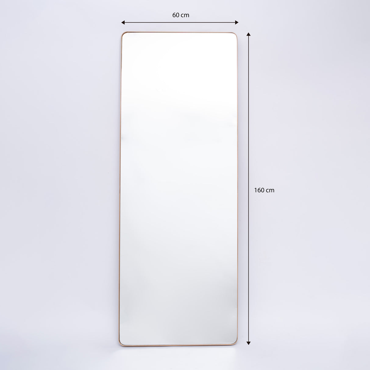 Espejo Salamanca Rectangular Dorado 60x160cm con Marco Metálico - Espejos Decorativos | Bylmo