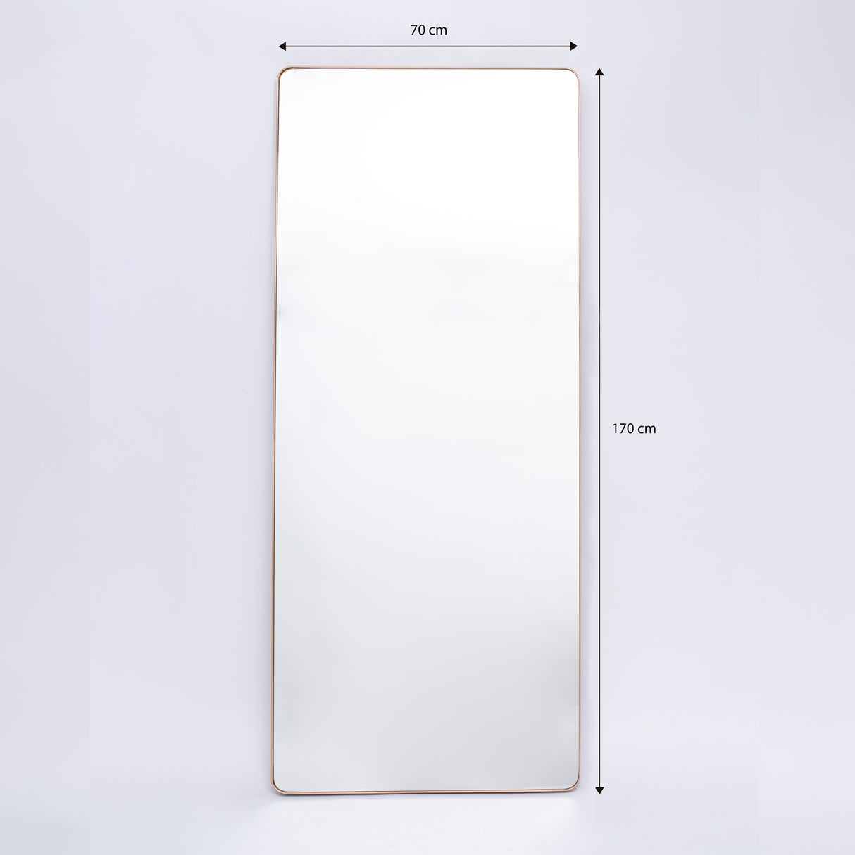 Espejo de Pared Salamanca Plata 70x170cm Cuadrado con Marco Metalico - ESPEJOS DE PARED | Bylmo