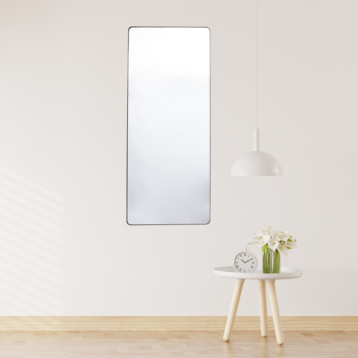 Espejo Salamanca Rectangular Negro 80x180cm con Marco Metálico - Espejos Decorativos | Bylmo