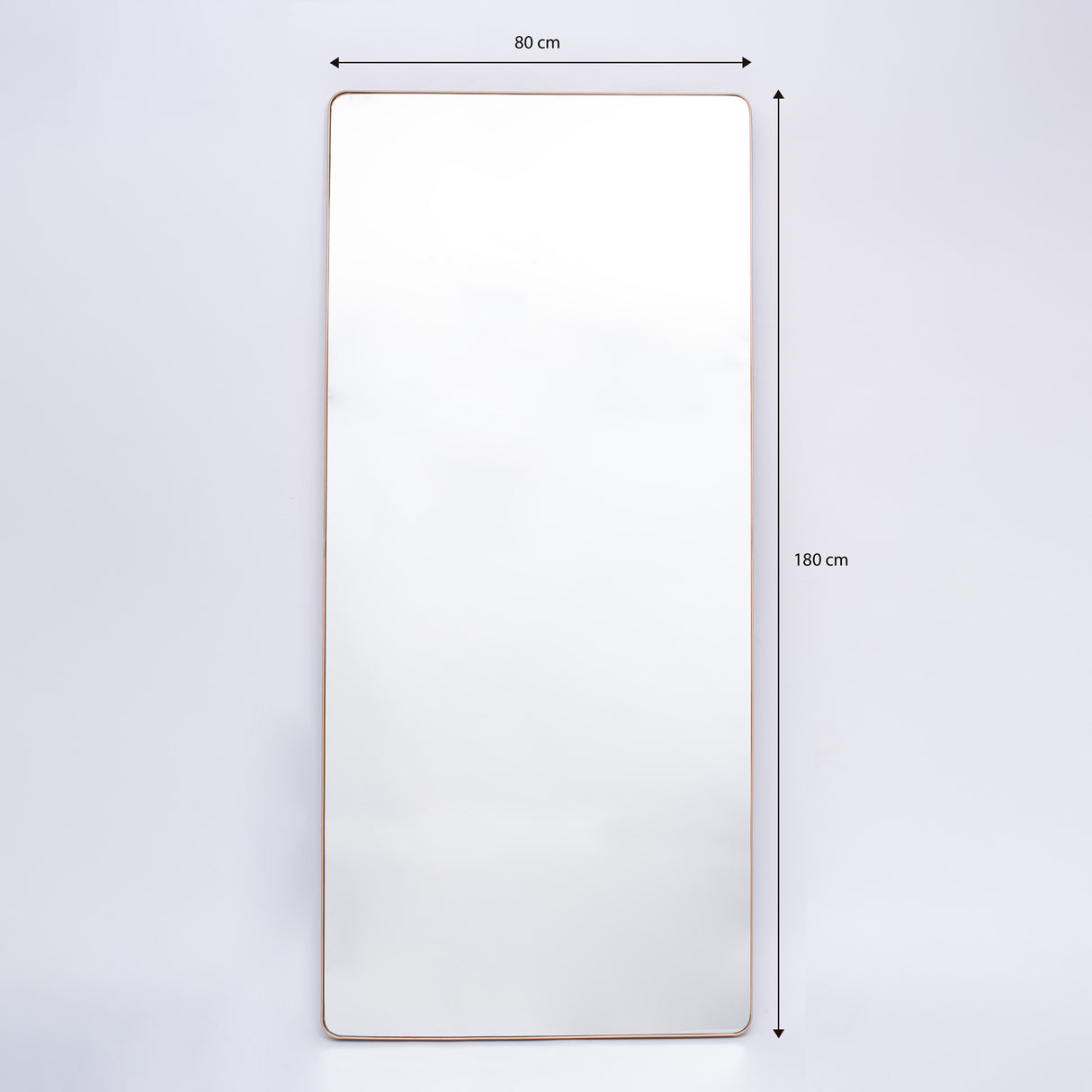 Espejo de Pared Salamanca Plata 80x180cm Cuadrado con Marco Metalico - ESPEJOS DE PARED | Bylmo