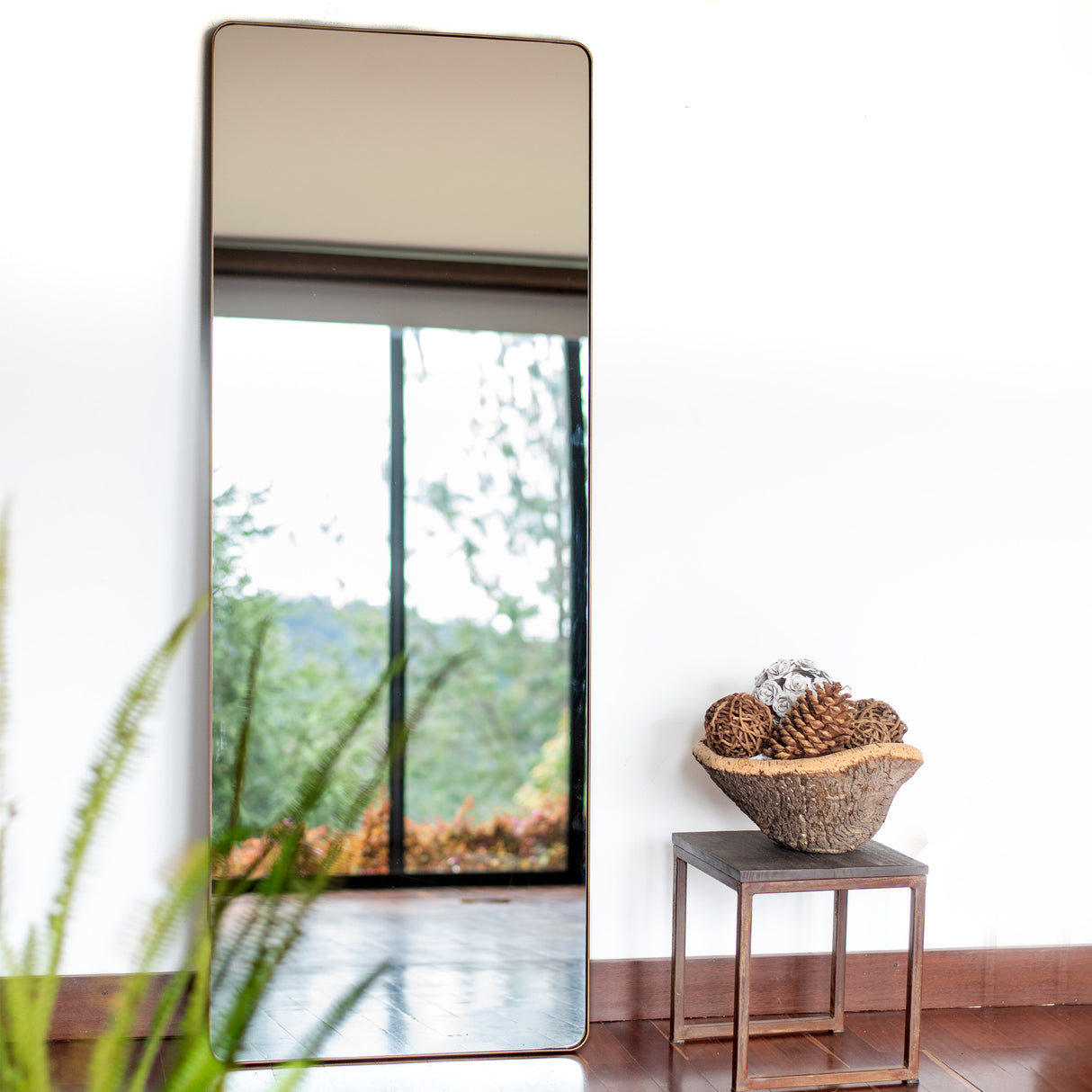 Espejo de Pared Salamanca Plata 80x180cm Cuadrado con Marco Metalico - ESPEJOS DE PARED | Bylmo