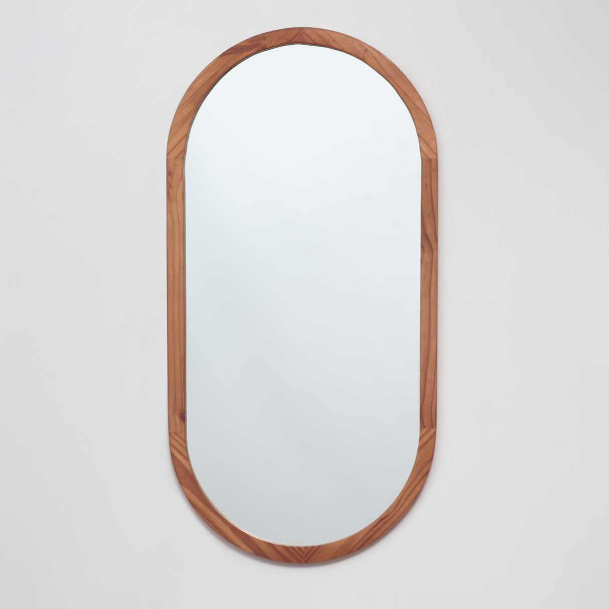 Espejo Visee Ovalado Tabaco 60x120cm con Marco en Madera - Espejos Decorativos | Bylmo