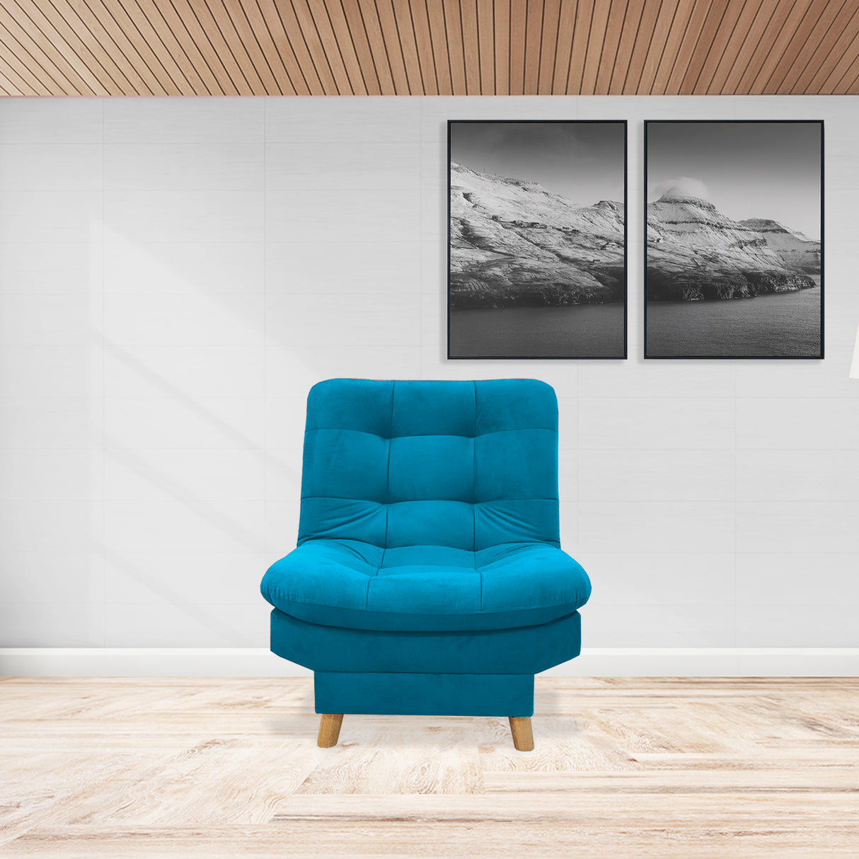 Poltrona Hofmann Turquesa 70x90cm Reclinable - Sofas y Poltronas | Bylmo