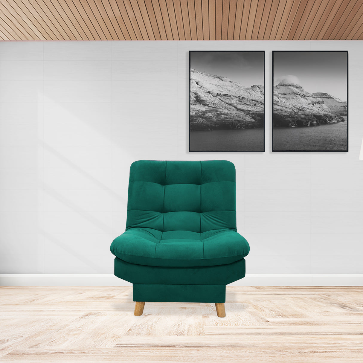 Poltrona Hofmann Verde 70x90cm Reclinable - Sofas y Poltronas | Bylmo