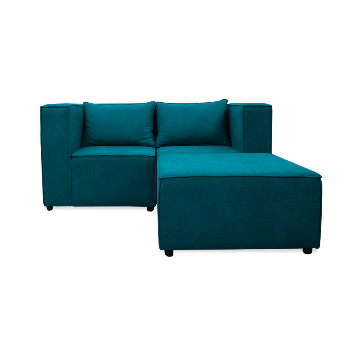 Sofá en L Hofer Turquesa 70x75cm Modular de Cuatro Puestos - Sofas y Poltronas | Bylmo