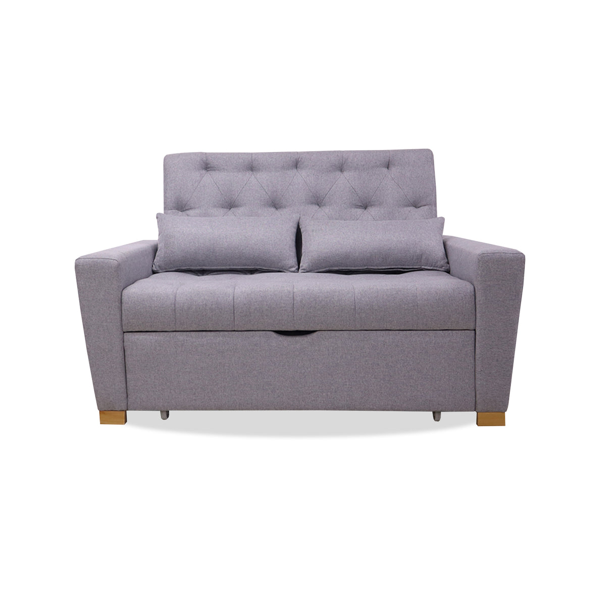 Sofacama Ackerman Gris 150x94cm de Dos Puestos - Sofas y Poltronas | Bylmo