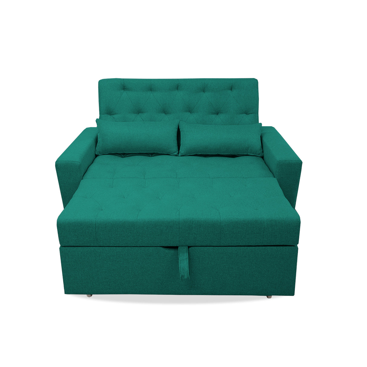 Sofacama Ackerman Verde 150x94cm de Dos Puestos - Sofas y Poltronas | Bylmo