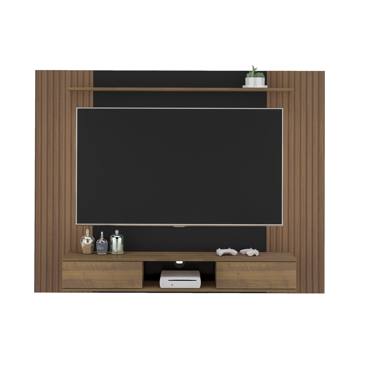 Panel de TV Nevada Pino 140x18cm Para TV de 75 Pulgadas - Muebles de TV | Bylmo