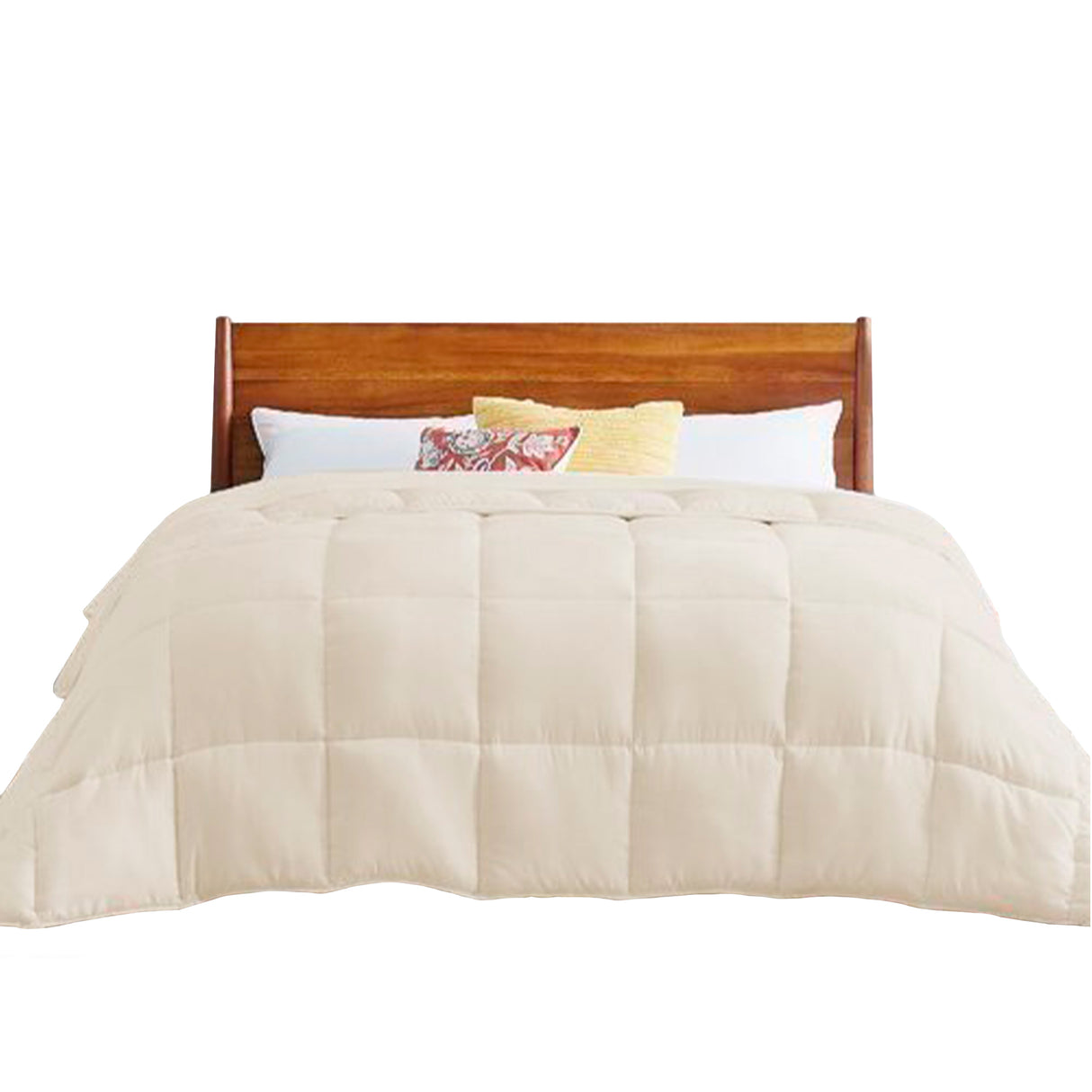 Edredón Ondino Blanco Crema Para Cama Doble 140x190cm - Tendidos y Cubrelechos | Bylmo