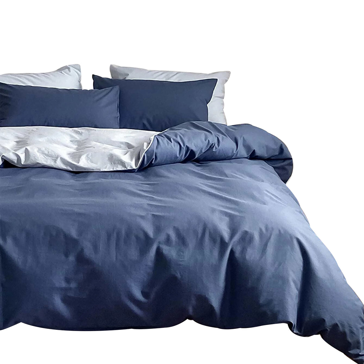 Duvet Lilis Azul Gris Claro Para Cama Doble 140x190cm - Tendidos y Cubrelechos | Bylmo