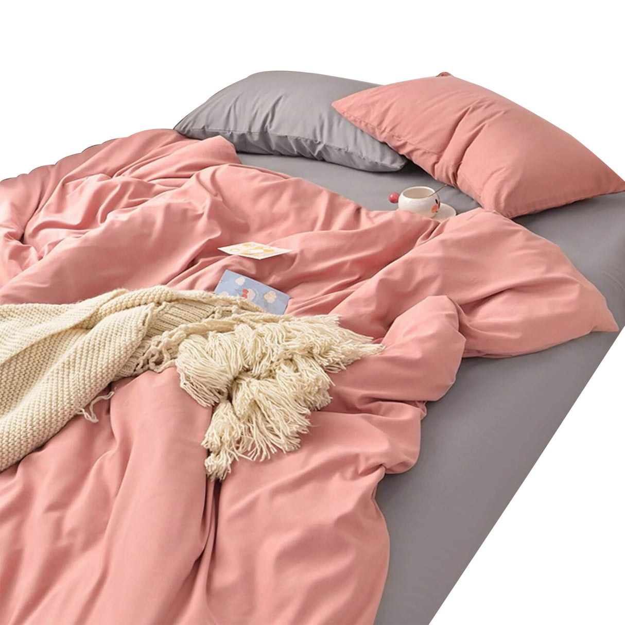 Duvet Lilis Coral Para Cama King 200x190cm - Tendidos y Cubrelechos | Bylmo