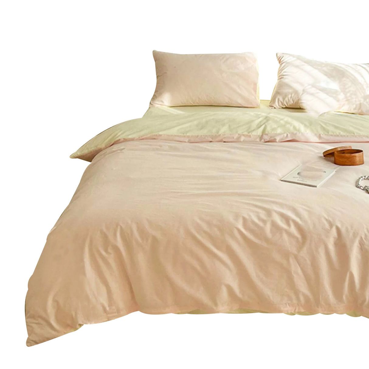 Duvet Lilis Rosado Beige Para Cama Doble 140x190cm - Tendidos y Cubrelechos | Bylmo