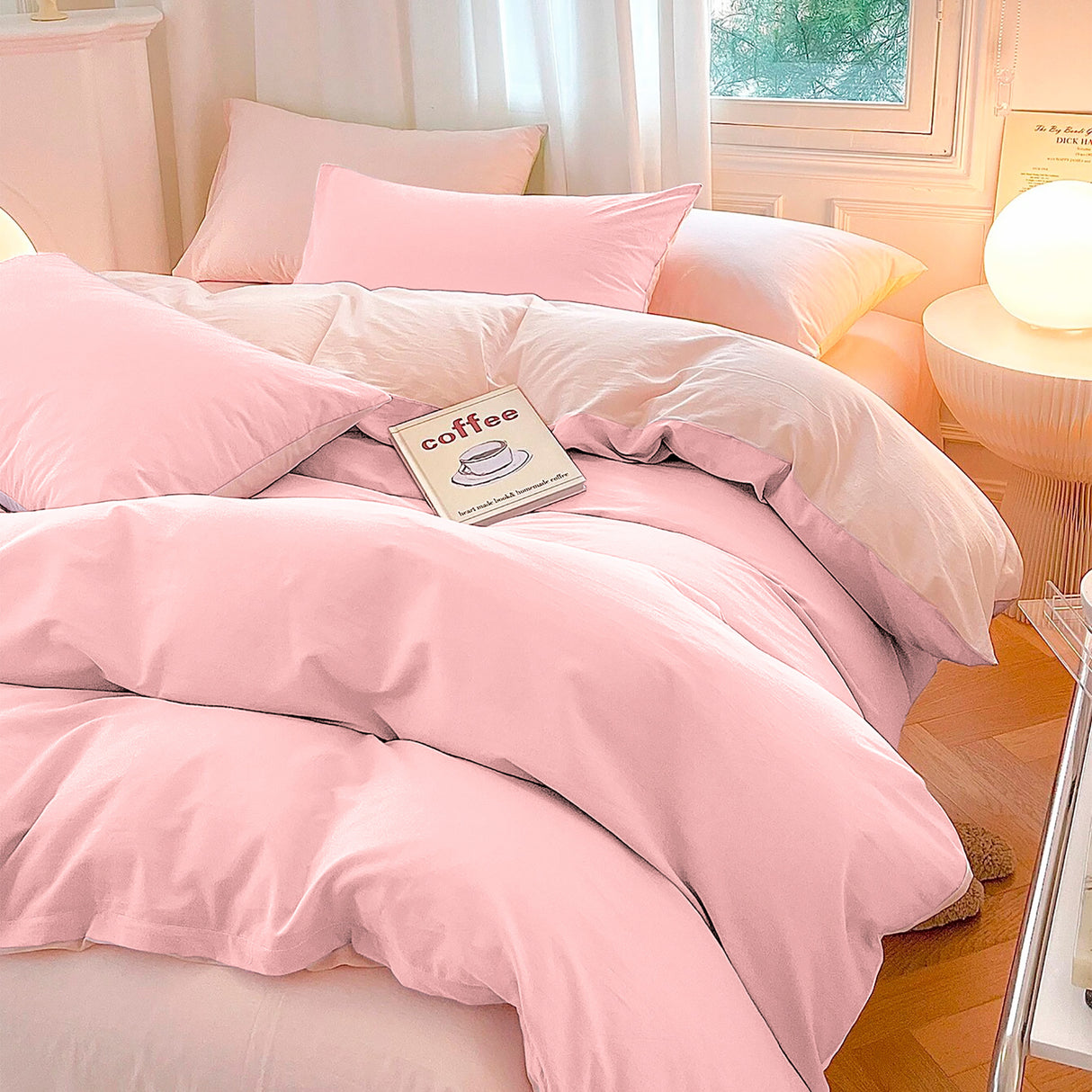 Duvet Lilis Rosado Palo de Rosa Para Cama Semidoble 120x190cm - Tendidos y Cubrelechos | Bylmo