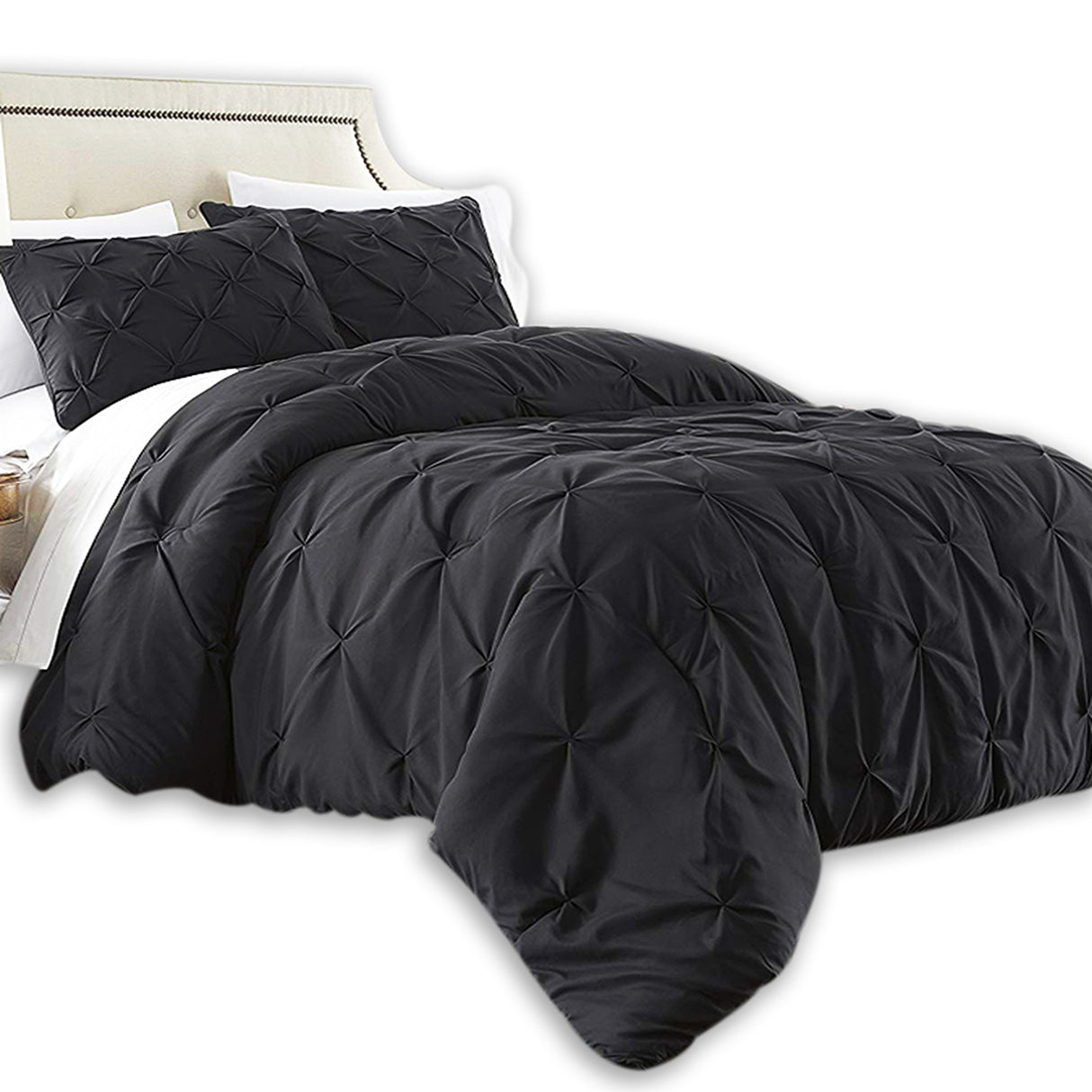 Duvet Duplux Negro Para Cama Semidoble 120x190cm - Tendidos y Cubrelechos | Bylmo