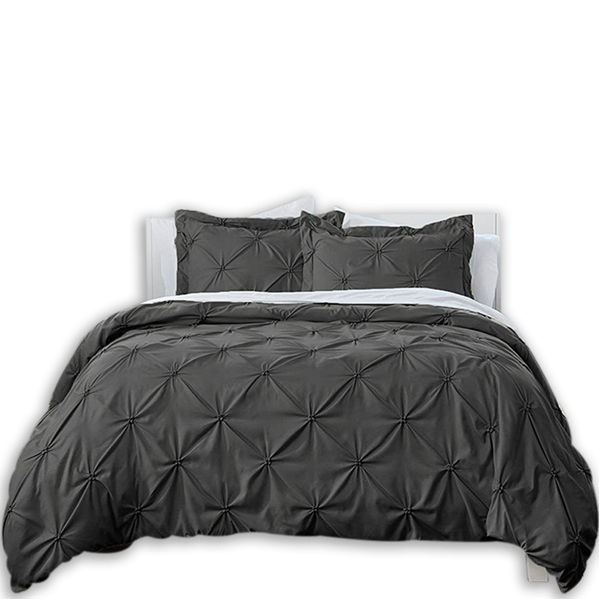 Duvet Duplux Gris Oscuro Para Cama King 200x190cm - Tendidos y Cubrelechos | Bylmo