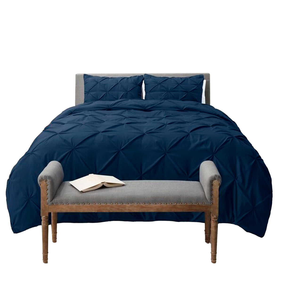 Duvet Duplux Azul Oscuro Para Cama King 200x190cm - Tendidos y Cubrelechos | Bylmo