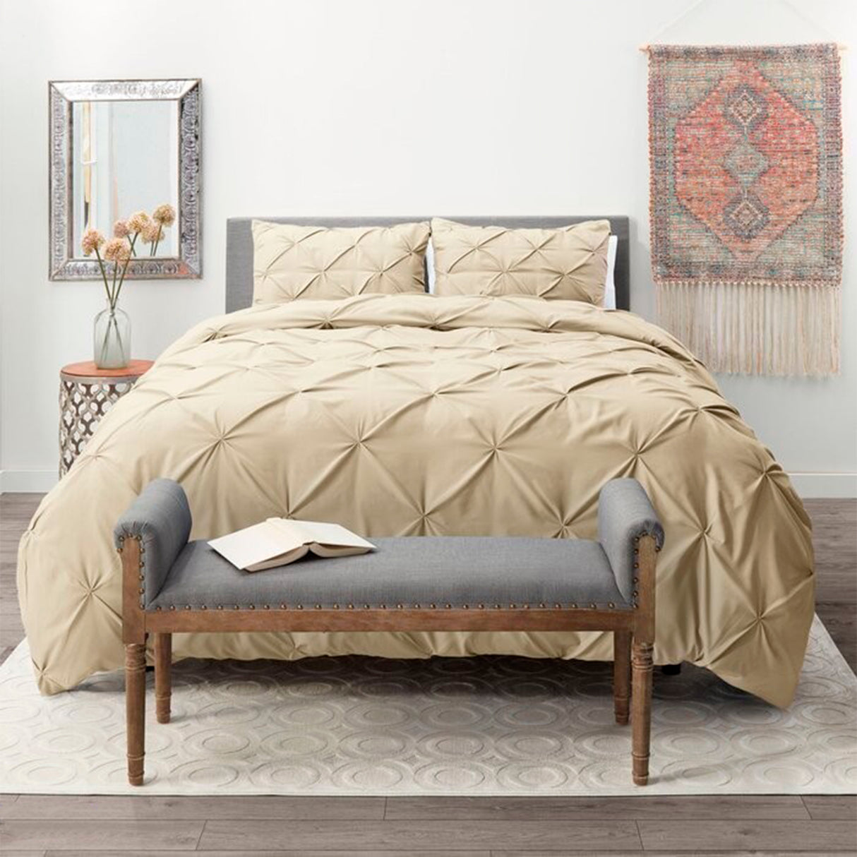 Duvet Duplux Crema Para Cama King 200x190cm - Tendidos y Cubrelechos | Bylmo