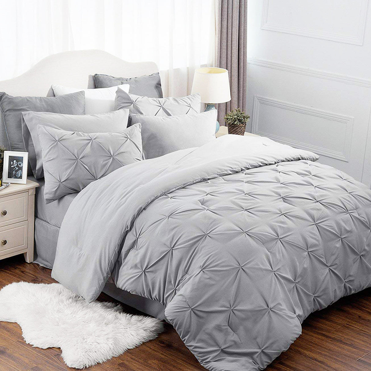 Duvet Duplux Gris Claro Para Cama Sencilla 90x190cm - Tendidos y Cubrelechos | Bylmo