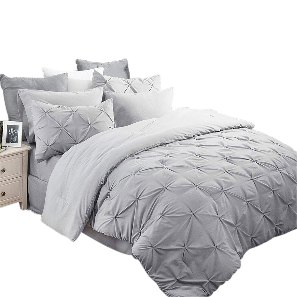 Duvet Duplux Gris Claro Para Cama King 200x190cm - Tendidos y Cubrelechos | Bylmo