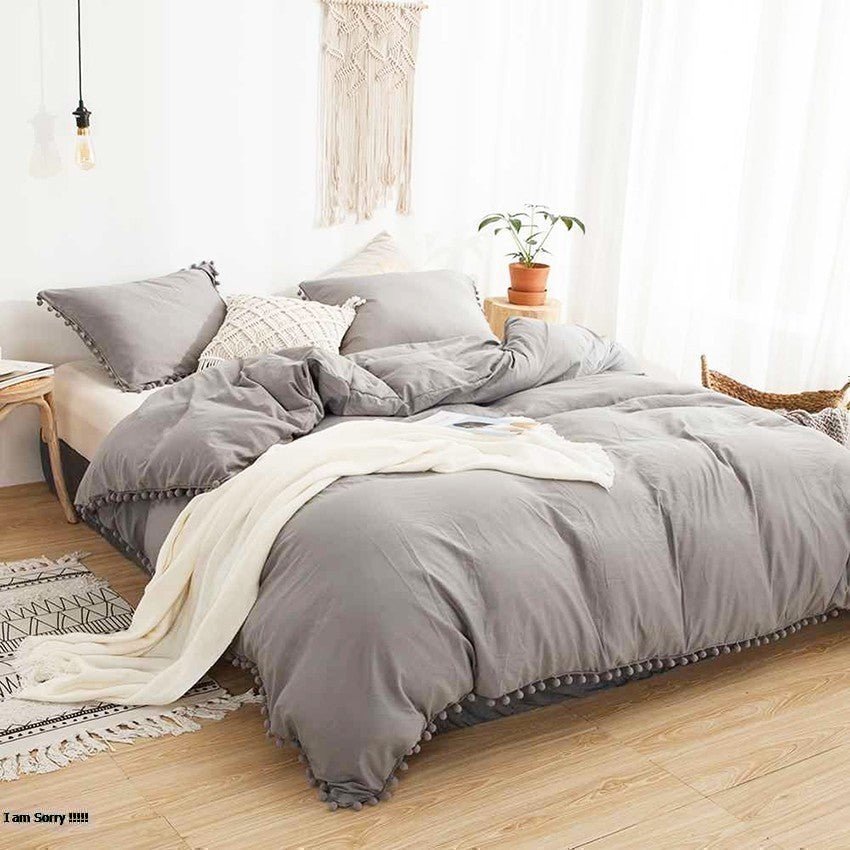 Edredón Boress Gris Para Cama Semidoble 120x190cm - Tendidos y Cubrelechos | Bylmo