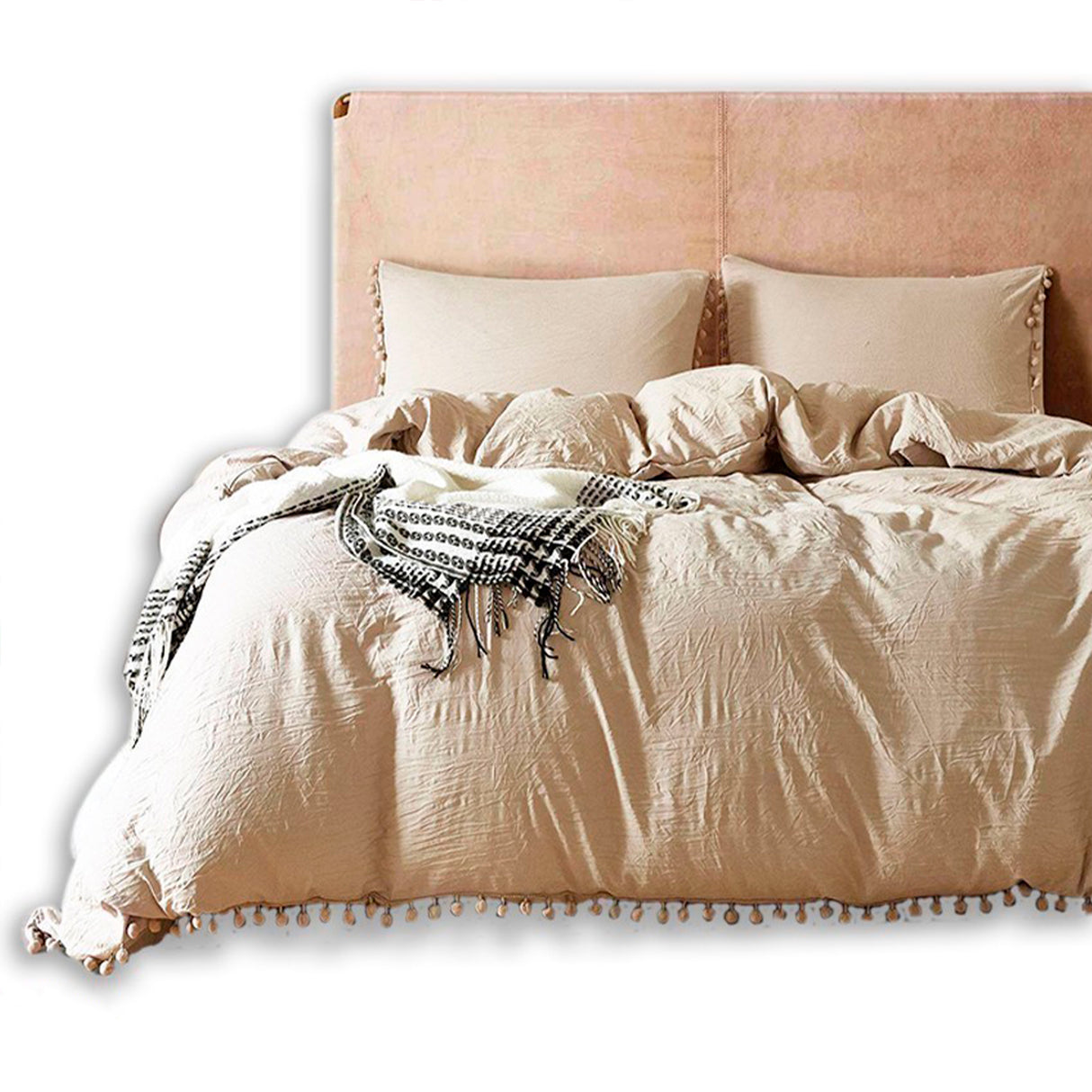 Edredón Boress Beige Para Cama King 200x190cm - Tendidos y Cubrelechos | Bylmo