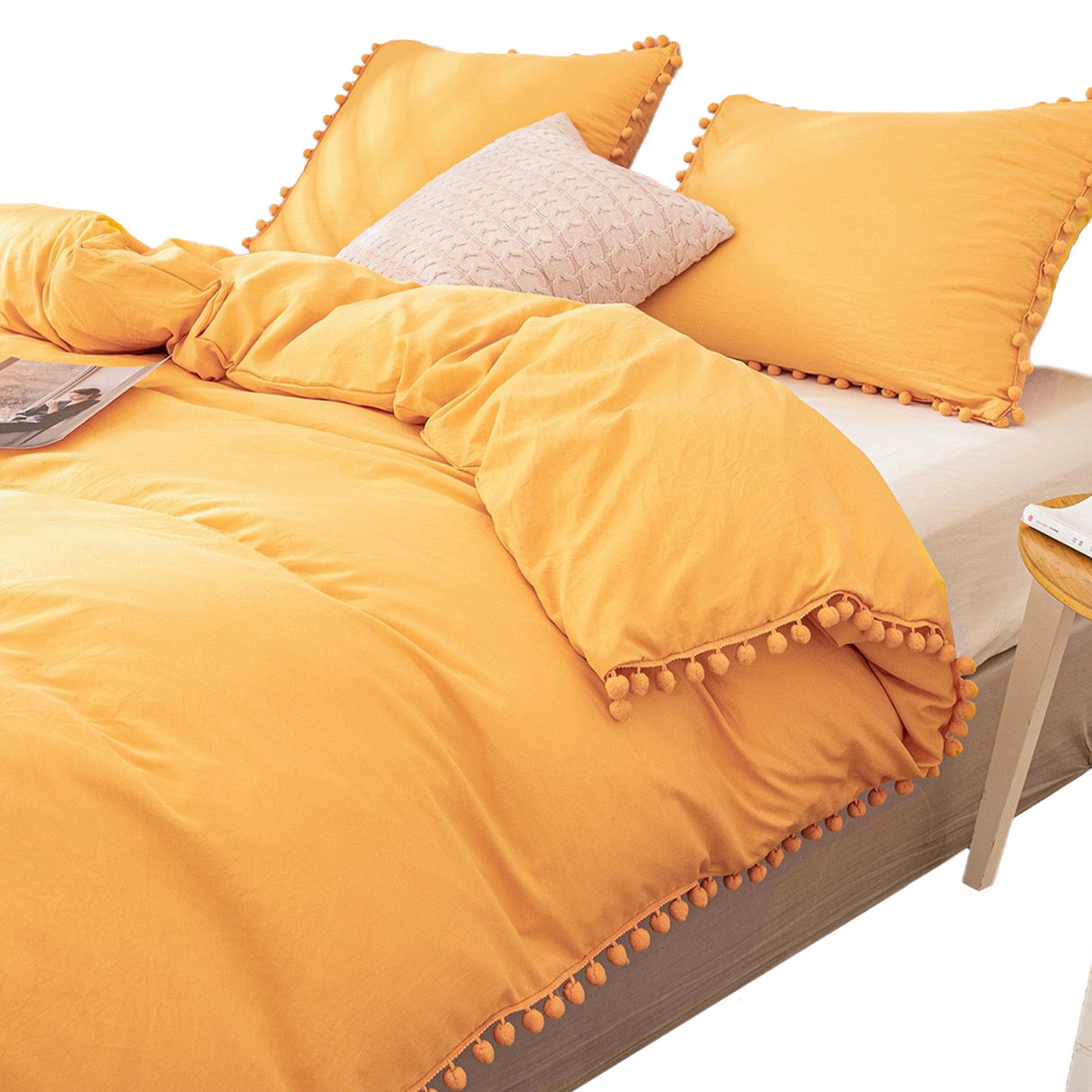 Edredón Boress Mostaza Para Cama Sencilla 90x190cm - Tendidos y Cubrelechos | Bylmo