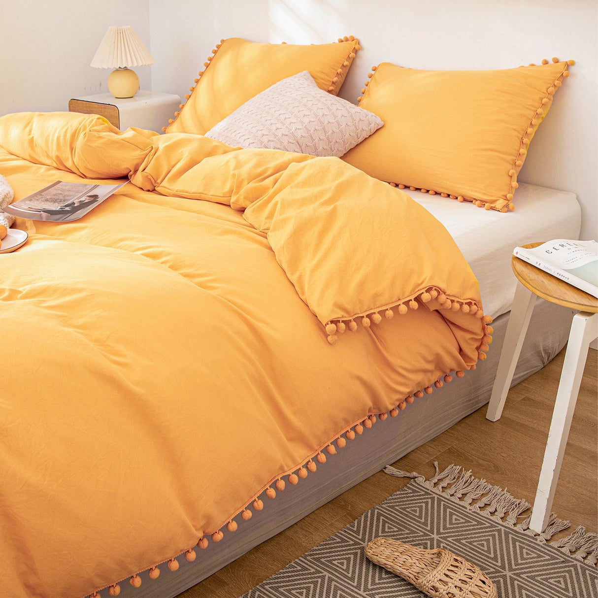 Edredón Boress Mostaza Para Cama Doble 140x190cm - Tendidos y Cubrelechos | Bylmo