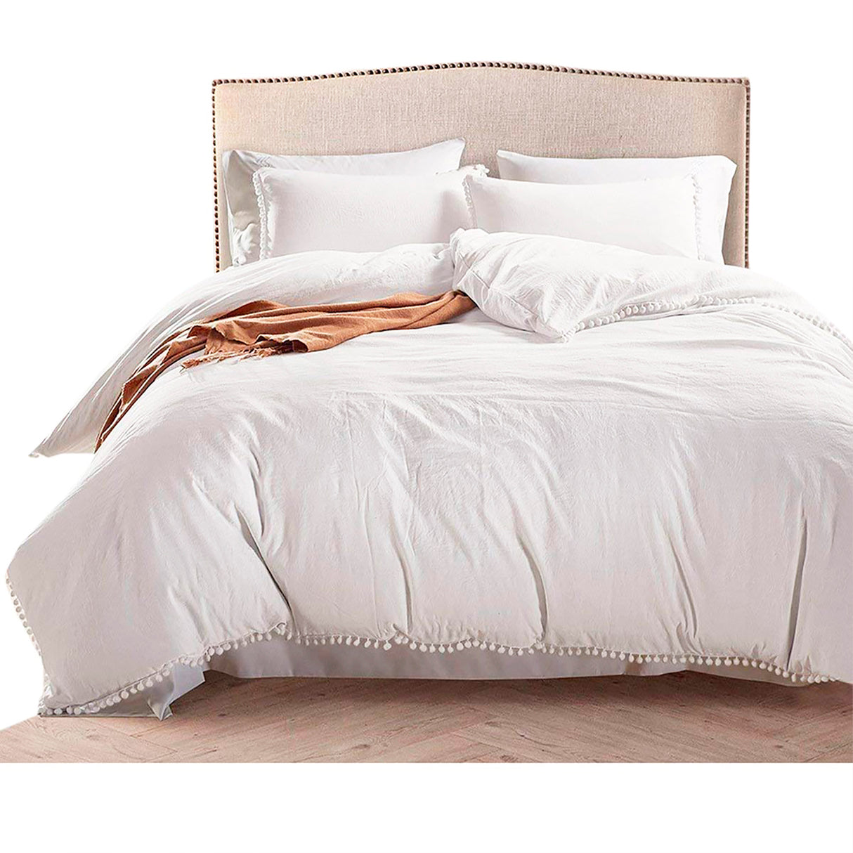 Edredón Boress Blanco Para Cama Sencilla 90x190cm - Tendidos y Cubrelechos | Bylmo