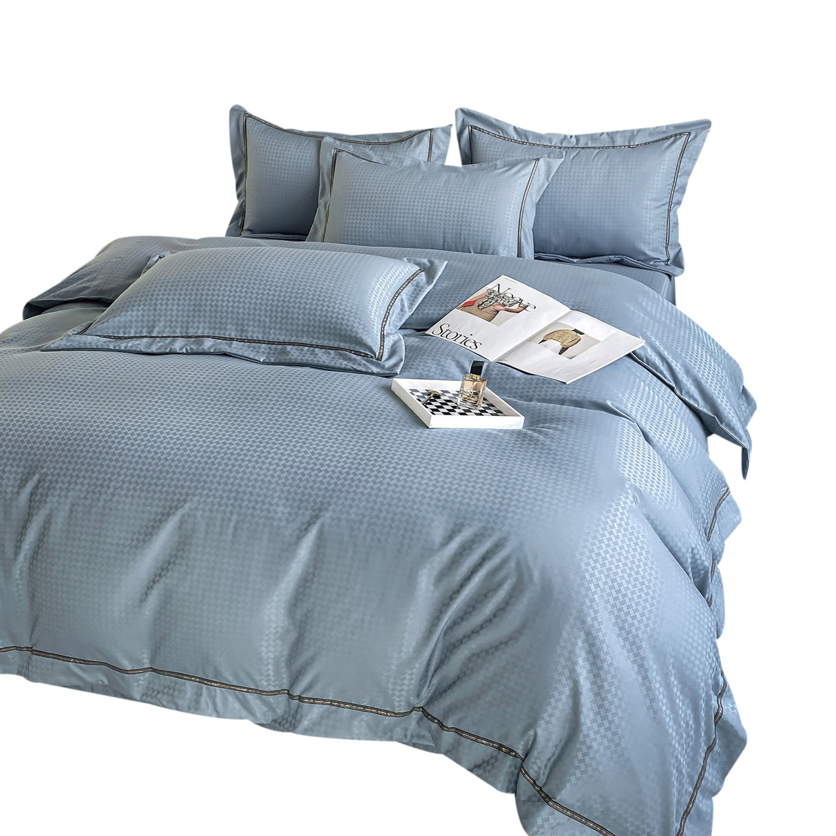 Duvet Unic Azul Claro Para Cama Doble 140x190cm Acolchado - Tendidos y Cubrelechos | Bylmo
