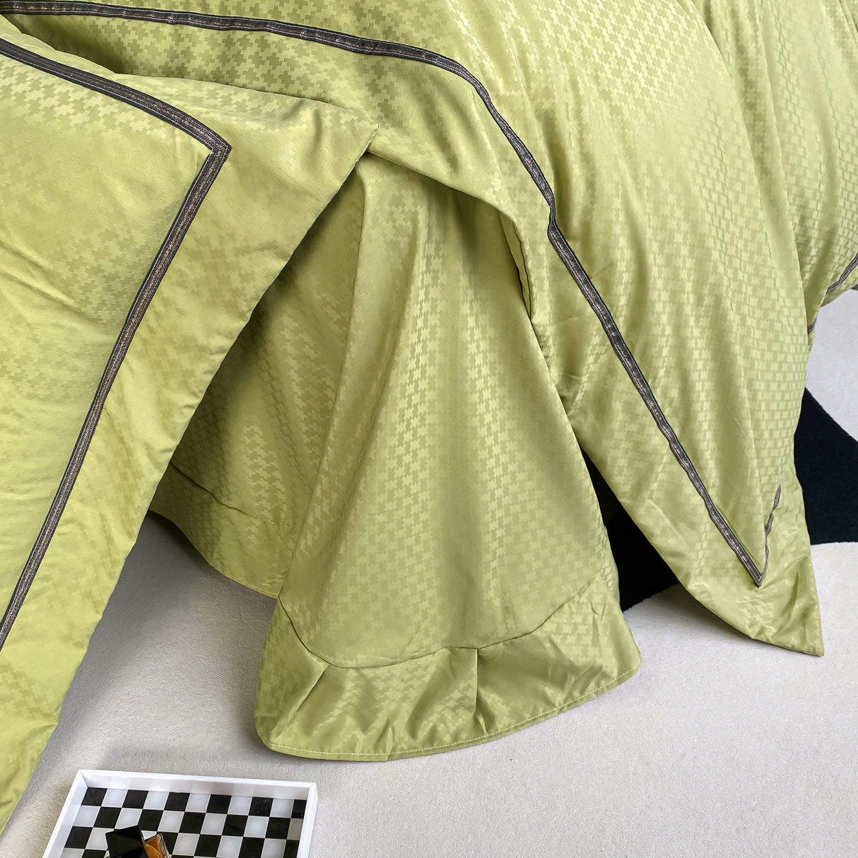 Duvet Unic Verde Pastel Para Cama Doble 140x190cm Acolchado - Tendidos y Cubrelechos | Bylmo