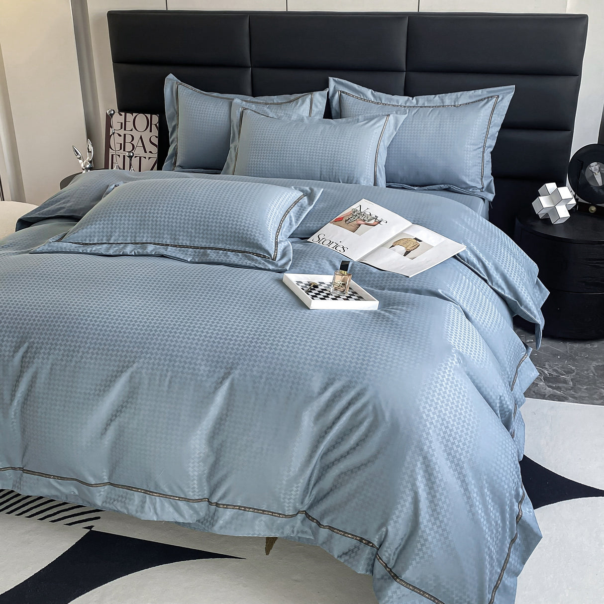Duvet Unic Azul Claro Para Cama Doble 140x190cm Sin Acolchado - Tendidos y Cubrelechos | Bylmo
