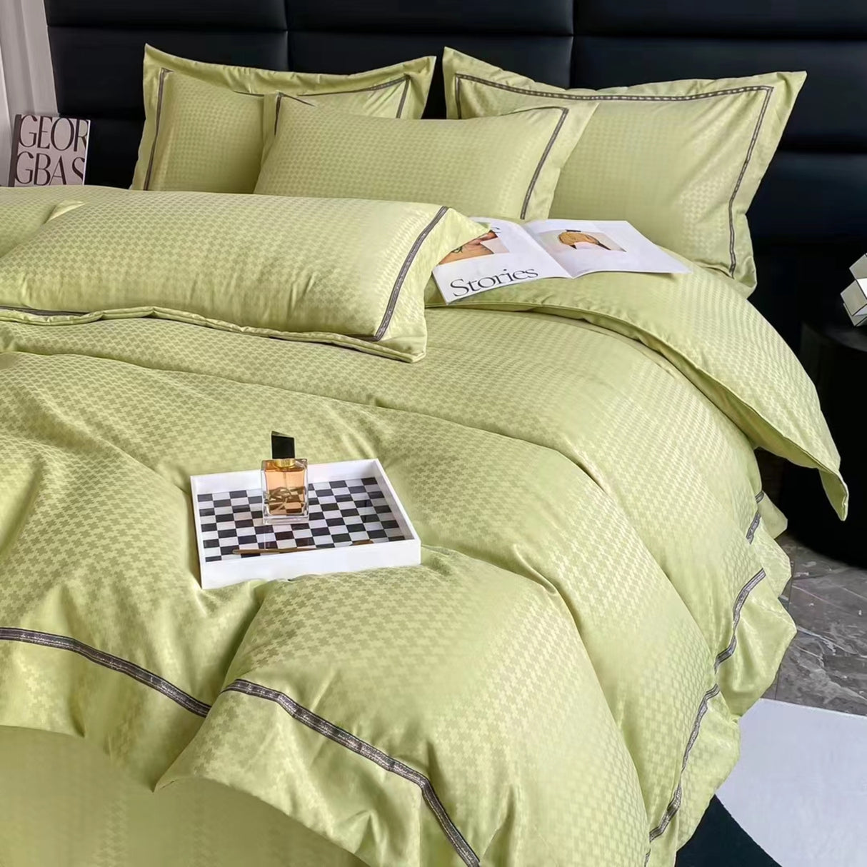Duvet Unic Verde Pastel Para Cama Doble 140x190cm Sin Acolchado - Tendidos y Cubrelechos | Bylmo